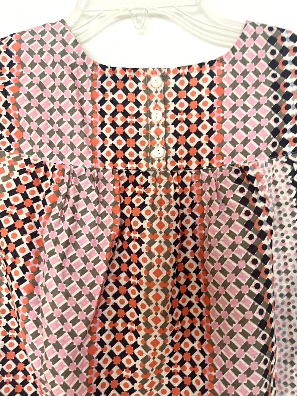 J. Crew top 100% Cotton Colorful print Sz 4